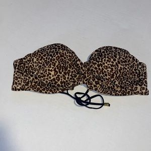 Victoria’s Secret‎ Women’s 34B Leopard Print Bandeau Bathing Suit Top- Only